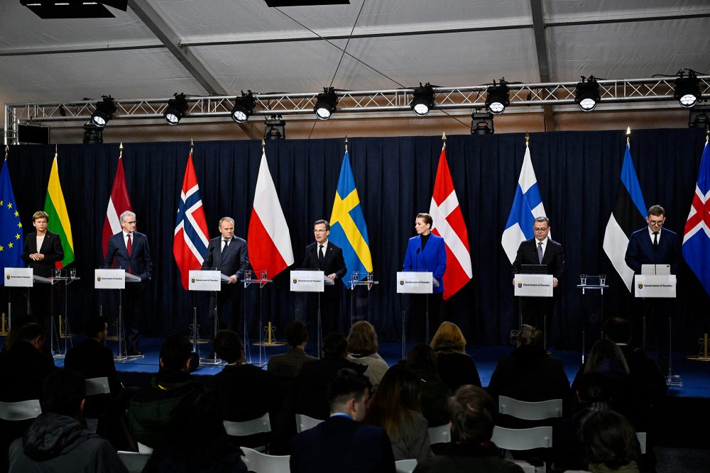 Treffen der Regierungschefs der nordeuropäischen und baltischen Staaten in Stockholm