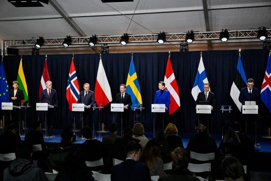 Treffen der Regierungschefs der nordeuropäischen und baltischen Staaten in Stockholm