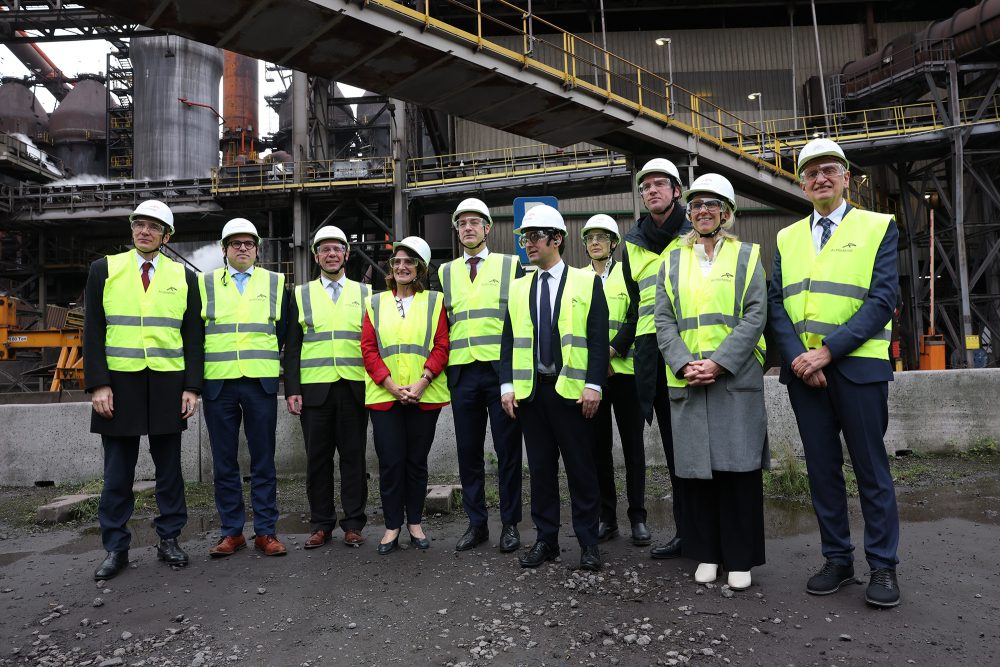 EU-Kommissare zu Besuch bei ArcelorMittal Gent