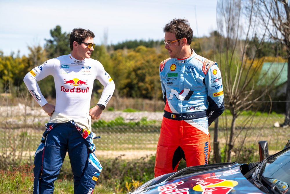 Adrien Fourmaux und Thierry Neuville bei der Rallye Chile 2024