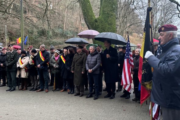 Ardennenoffensive vor 80 Jahren: Neuer Gedenkstein in Malmedy eingeweiht