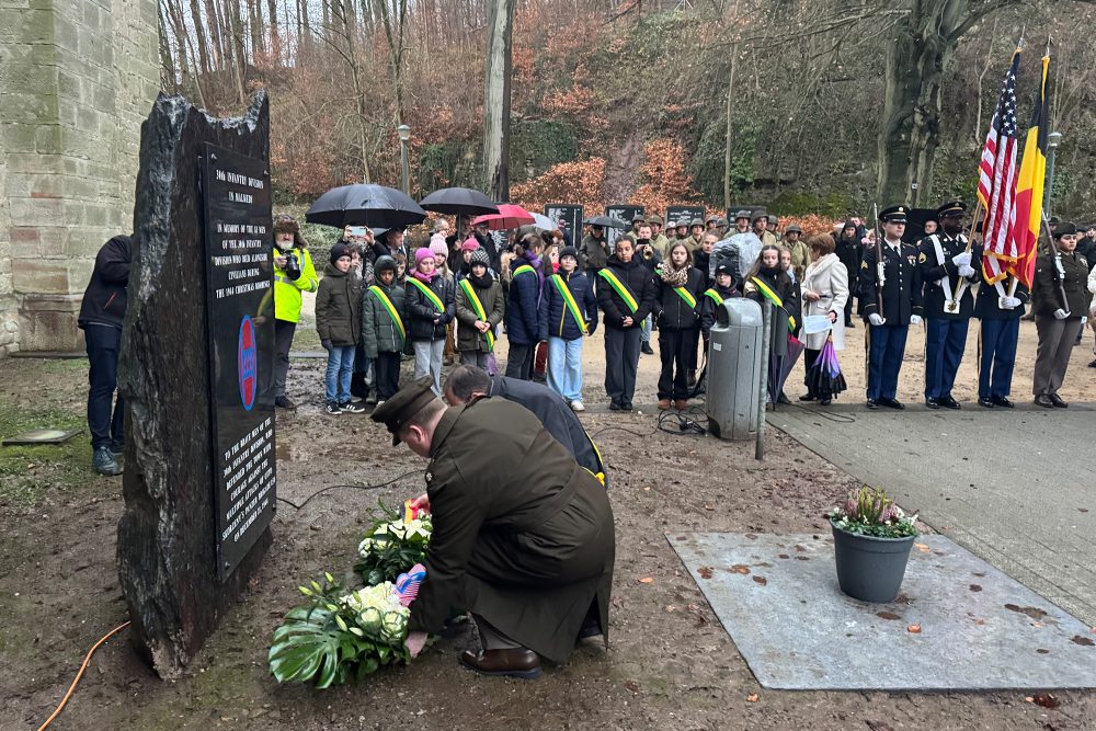 Ardennenoffensive vor 80 Jahren: Neuer Gedenkstein in Malmedy eingeweiht