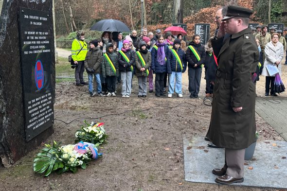 Ardennenoffensive vor 80 Jahren: Neuer Gedenkstein in Malmedy eingeweiht