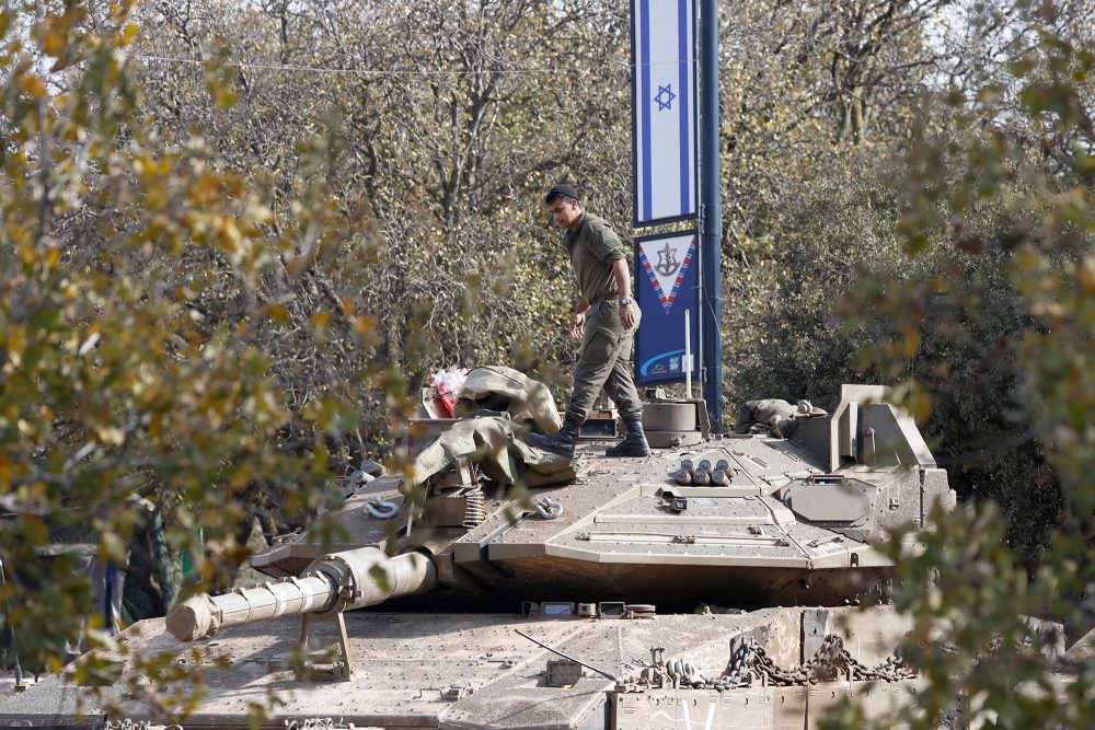 Israelischer Soldat auf den von Israel besetzten Golanhöhen