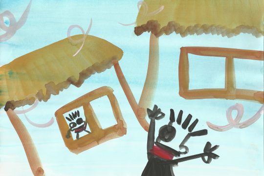 Zeichnug eines abstrakten Heimes