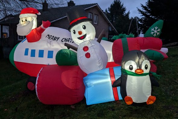 Weihnachtlich geschmücktes Haus von Marco Külgen in Raeren