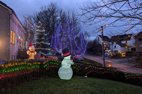 Weihnachtlich geschmücktes Haus von Marco Külgen in Raeren