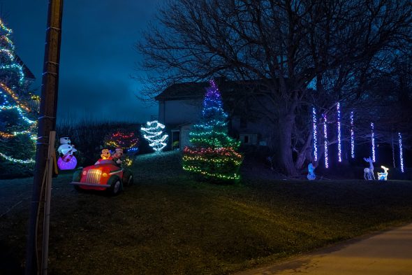 Weihnachtlich geschmücktes Haus von Marco Külgen in Raeren