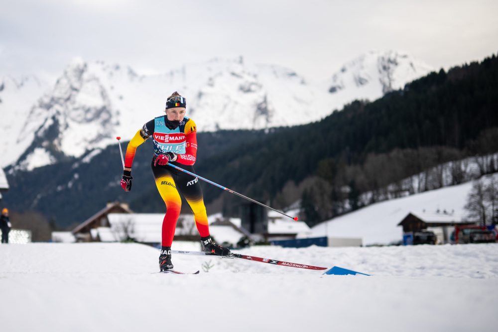 Maya Cloetens beim Training in Annecy-Le Grand Bornand