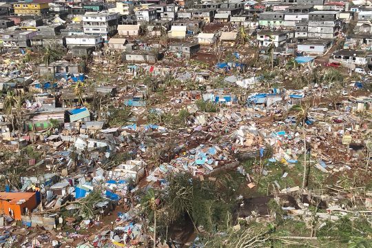 Der Zyklon Chido hinterlässt eine Schneise der Verwüstung