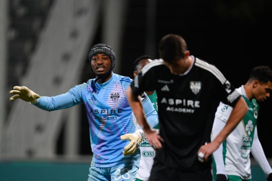 Manaf Nurudeen beim Spiel gegen La Louvière am 1. Dezember