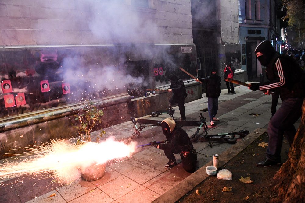 Gewaltsame Proteste in der georgischen Hauptstadt Tiflis