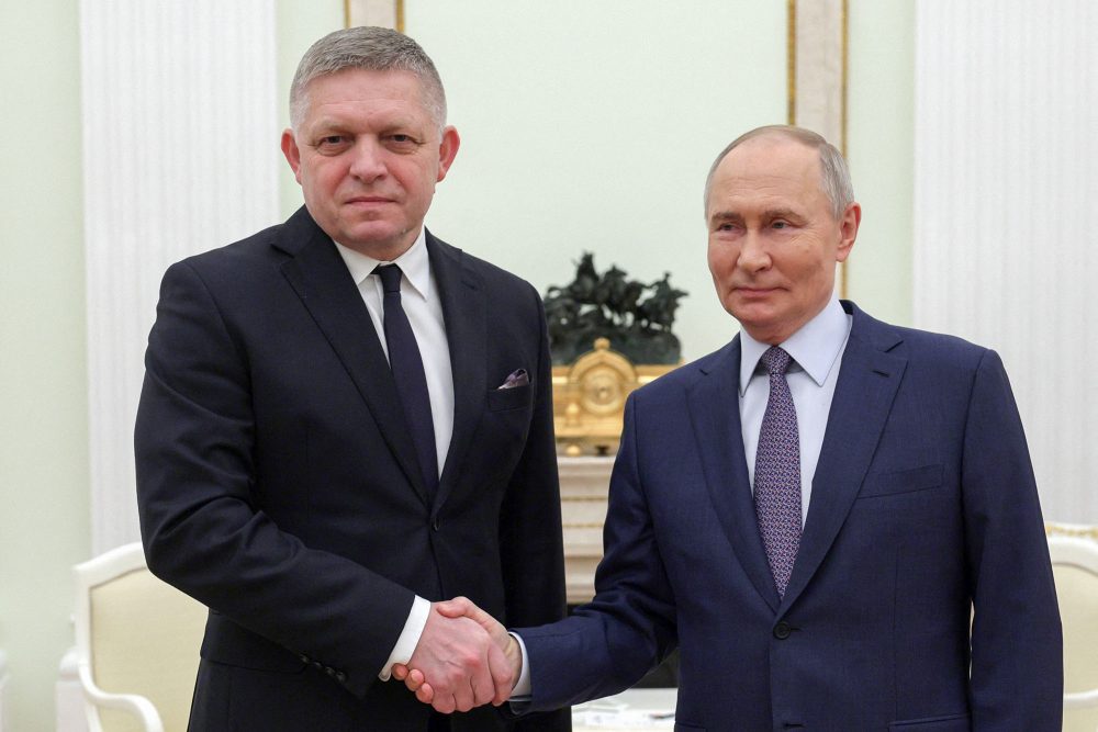 Robert Fico und Wladimir Putin