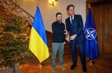 Der ukrainische Präsident Wolodymyr Selenskyj und Nato-Generalsekretär Mark Rutte am Mittwoch in Brüssel