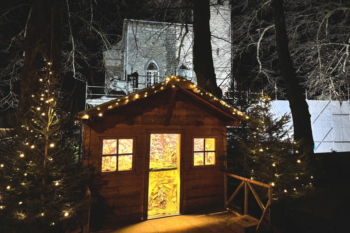 Bude auf dem Raerener Weihnachtsmarkt