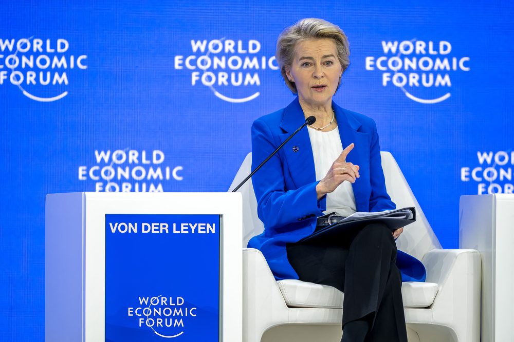 EU-Kommissionspräsidentin Ursula von der Leyen beim Weltwirtschaftsforum in Davos