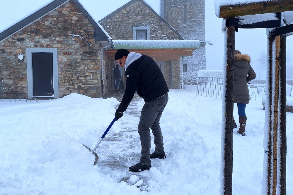 Schnee am Signal de Botrange