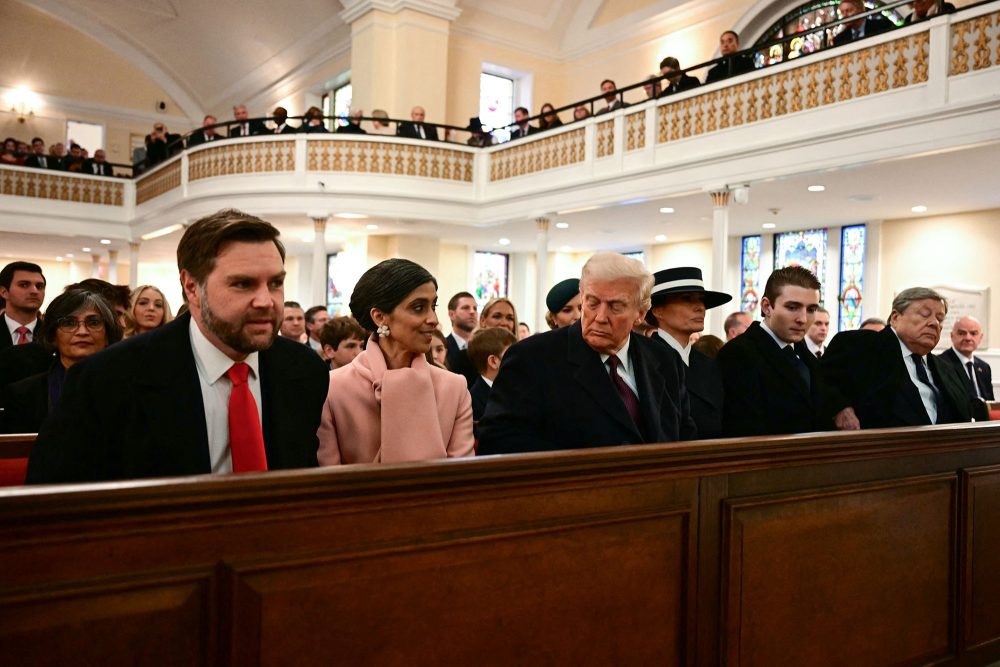 Donald Trump beim Gottesdienst