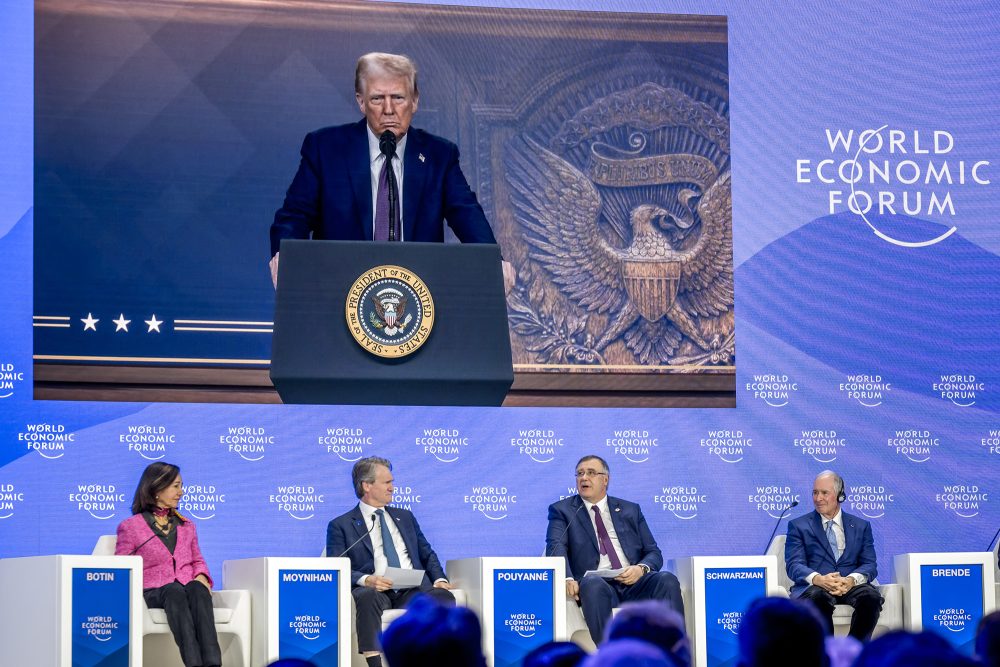 Donald Trump Videoschalte WEF Davos 2025