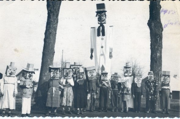 Karneval in St. Vith "Gruppe Jules Dehez" 1950 (Bild: ZVS)