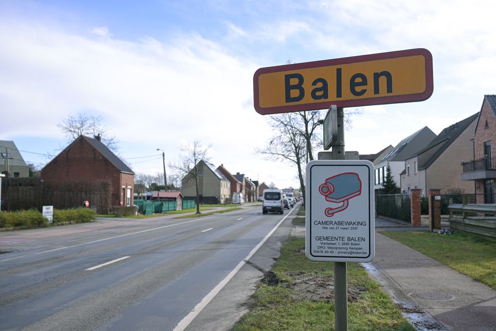 Ortsschild von Balen