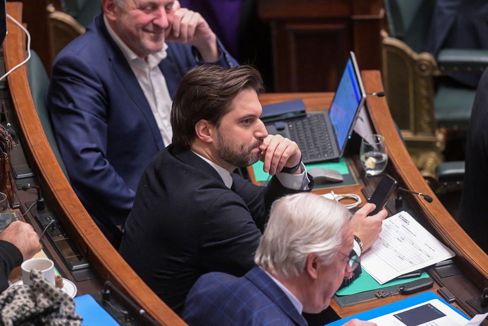 Georges-Louis Bouchez in der Kammer