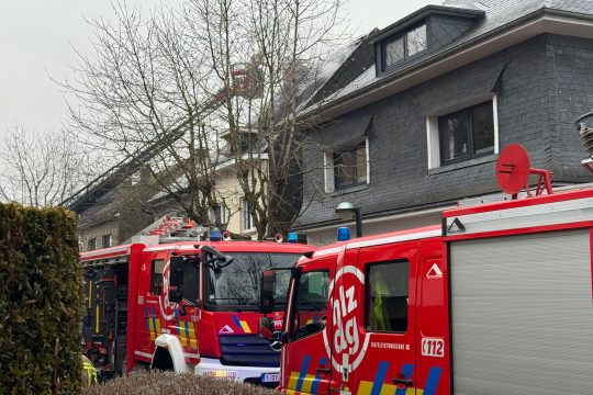 Brand in der Von-Dhaem-Straße in St. Vith