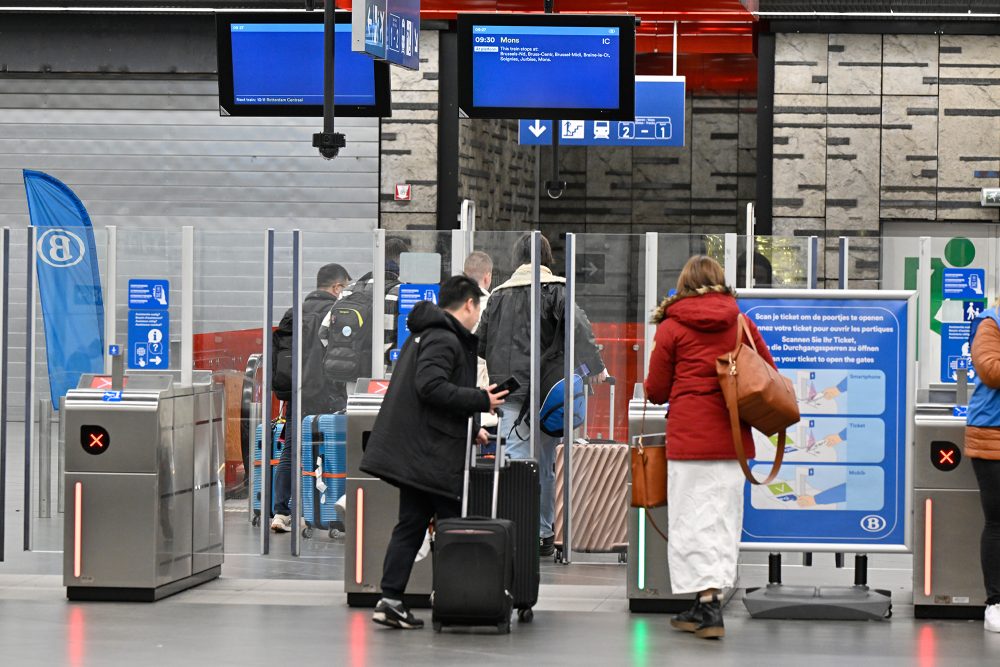 SNCB-Bahnhof im Brüsseler Flughafen Zaventem