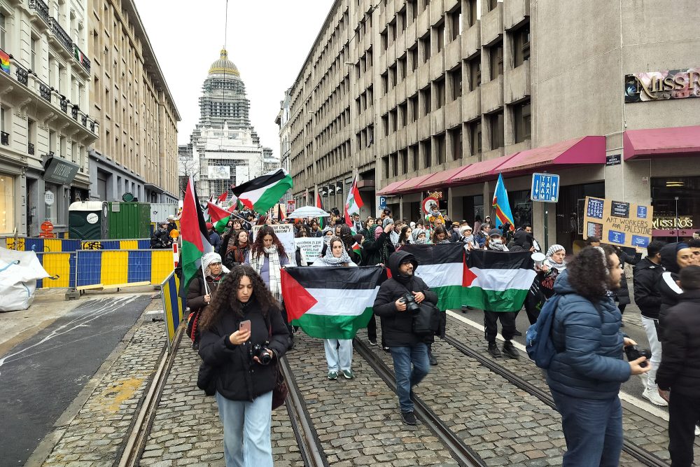 Pro-palästinensische Demo in Brüssel