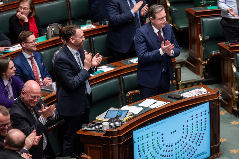 Premier Bart De Wever in der Kammer