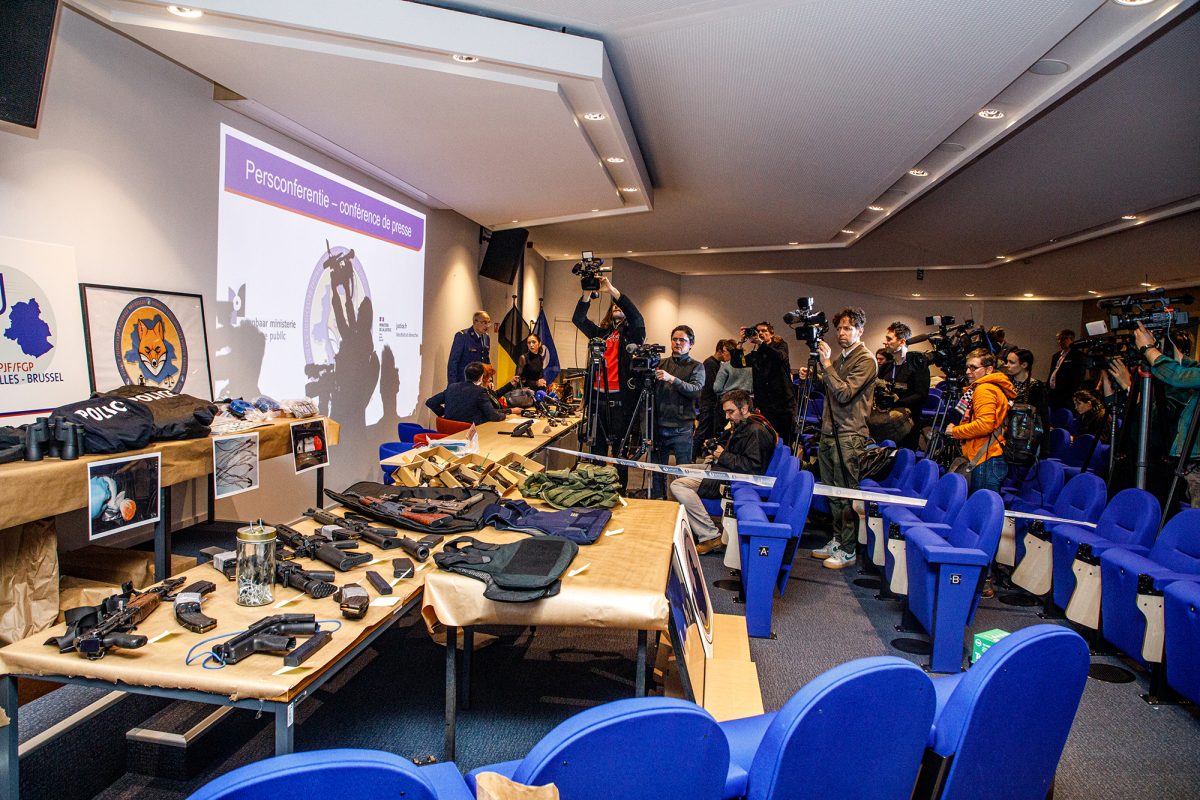 Pressekonferenz zu den Festnahmen in Eupen