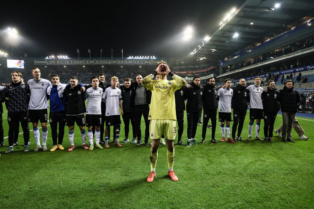 Spieler des FC Brügge nach dem Sieg gegen Racing Genk