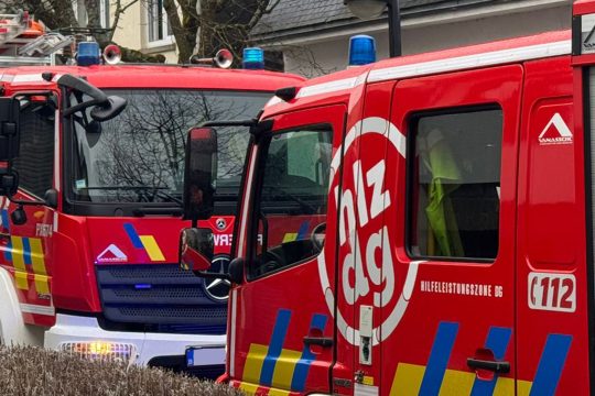 Feuerwehrautos der Hilfeleistungszone DG