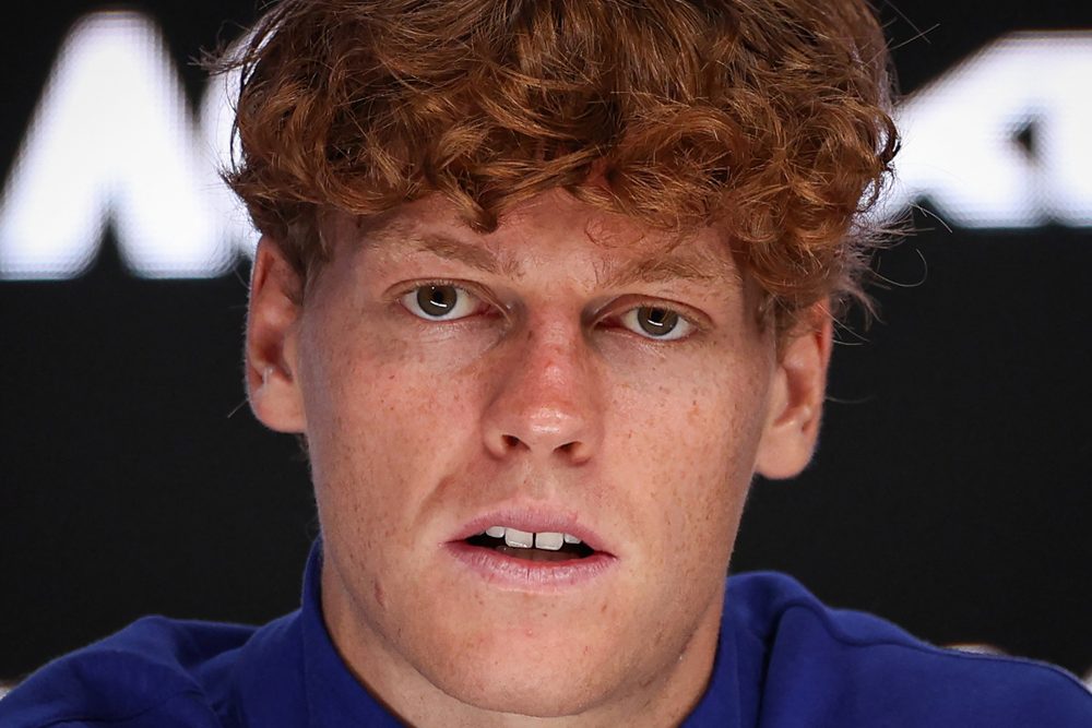 Jannik Sinner bei einer Pressekonferenz bei den Australian Open am 27. Januar