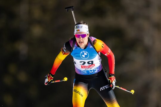 Lotte Lie bei der Biathlon-WM