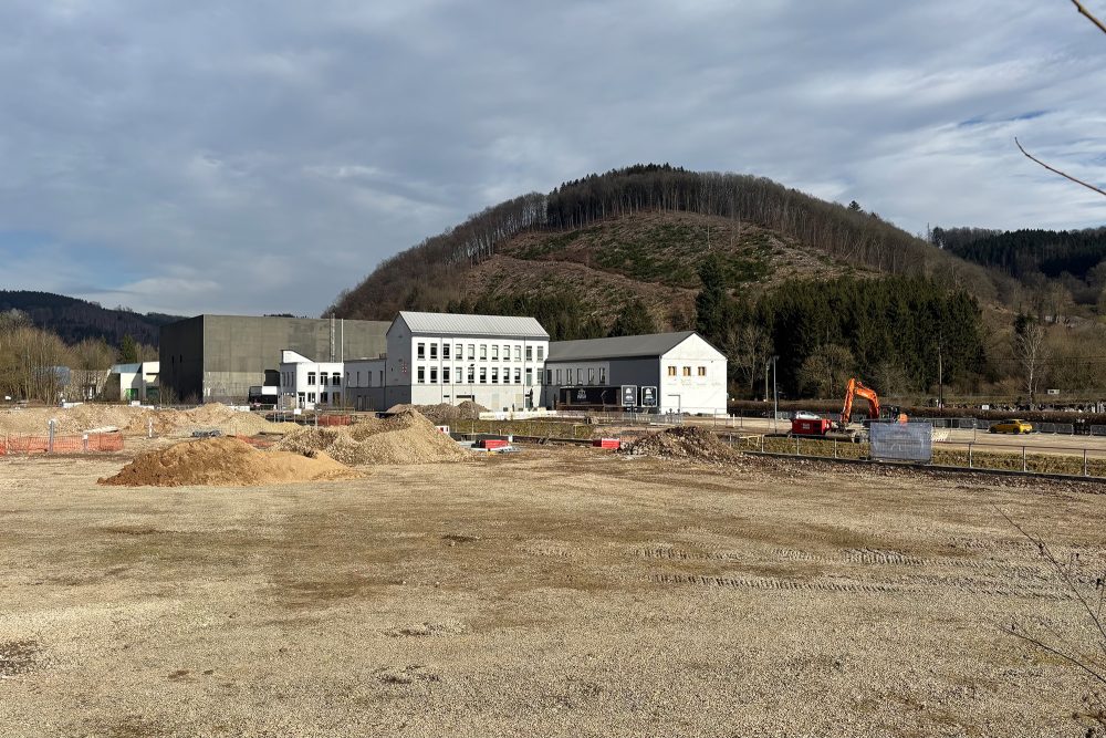 Bauarbeiten für ein neues Gewerbegebiet in Malmedy