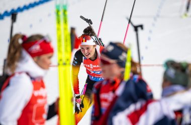 Marisa Emonts kommt bei ihrer WM-Premiere ins Ziel