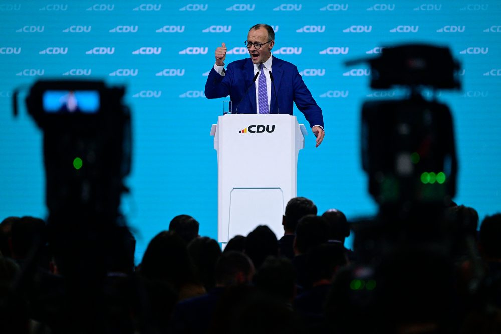 Friedrich Merz beim CDU-Wahlparteitag in Berlin