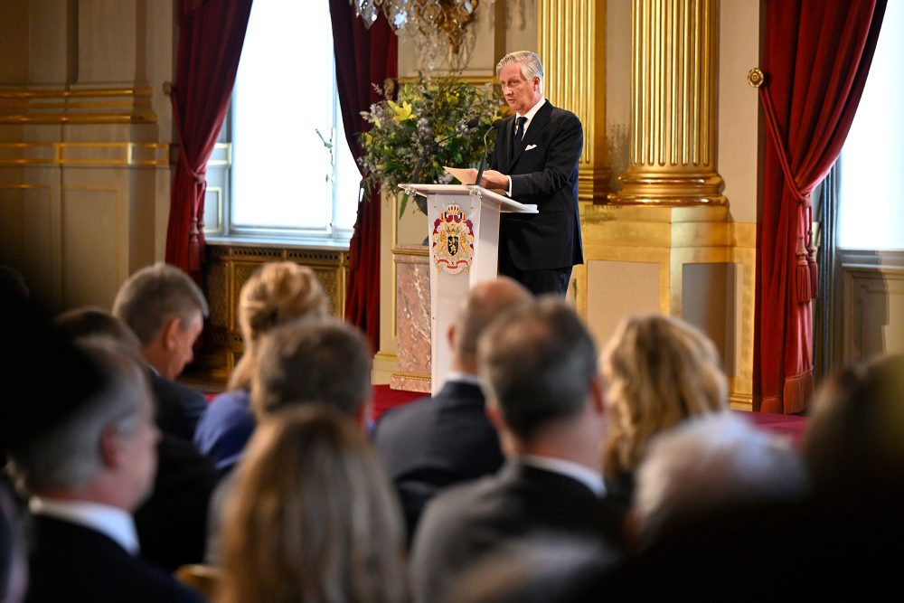 König Philippe beim Neujahrsempfang