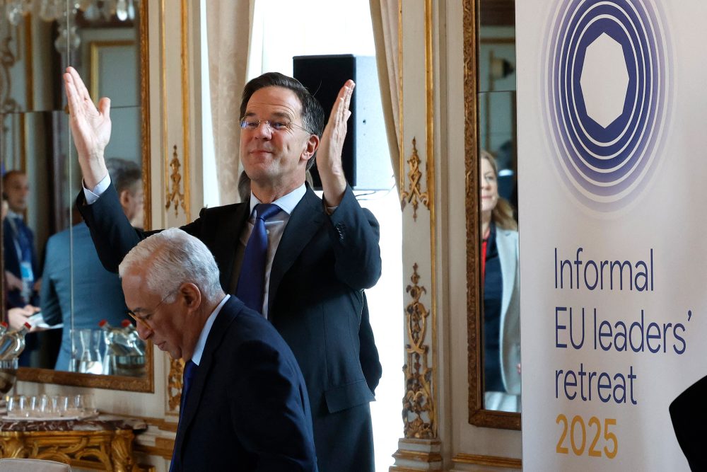 Nato-Generalsekretär Mark Rutte beim informellen EU-Gipfel in Brüssel