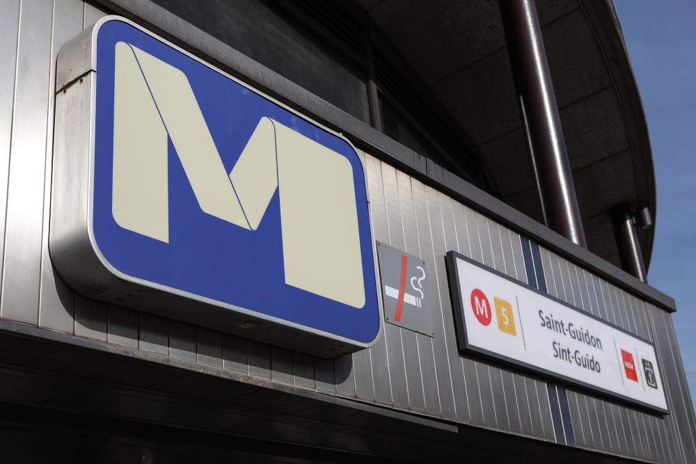 Die Metrostation Saint-Guidon in Anderlecht