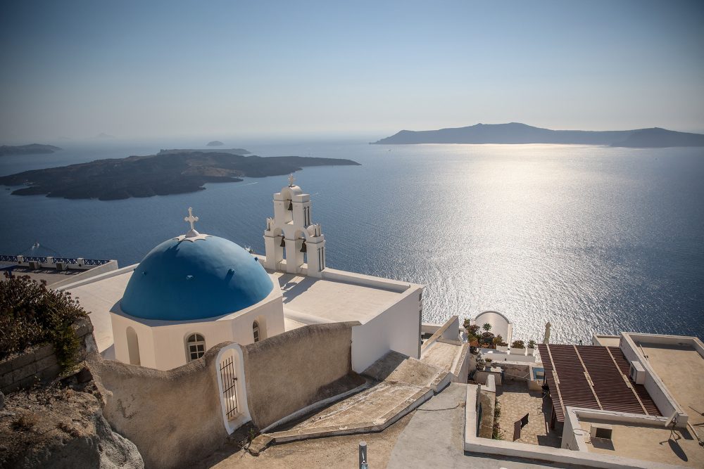 Die griechische Insel Santorini