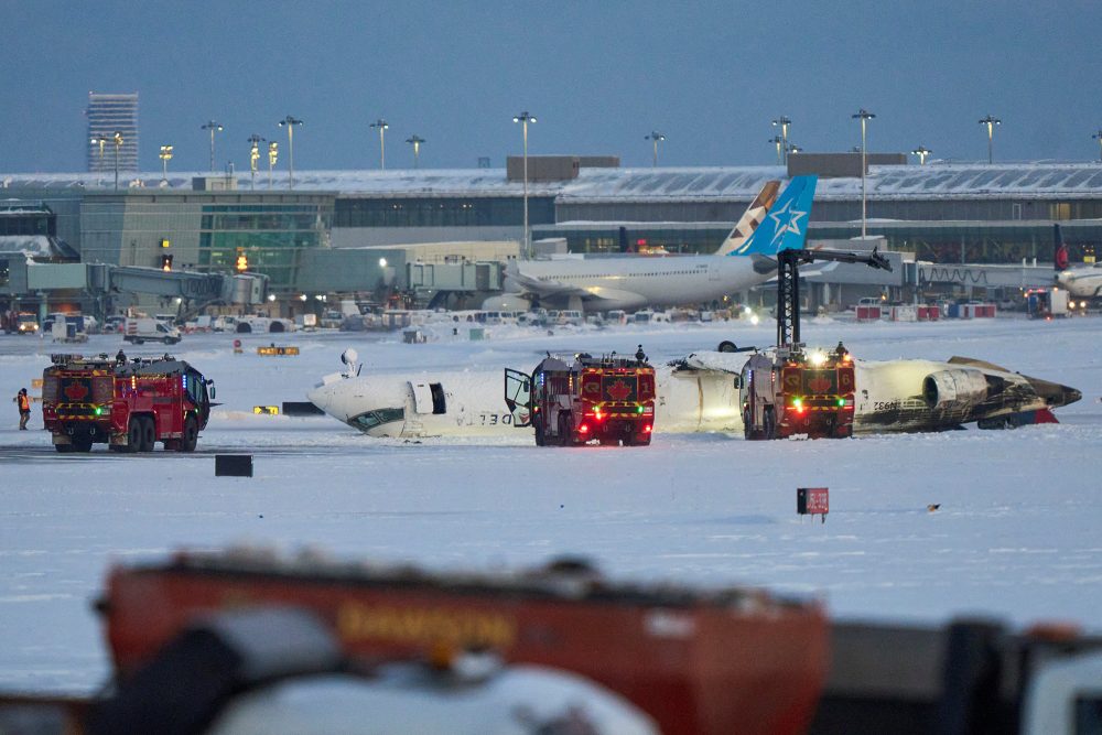 Die verunglückte Maschine von Delta Airlines