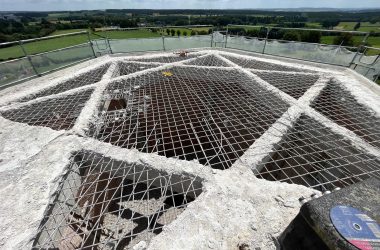 Der Bütgenbacher Wasserturm im Umbau