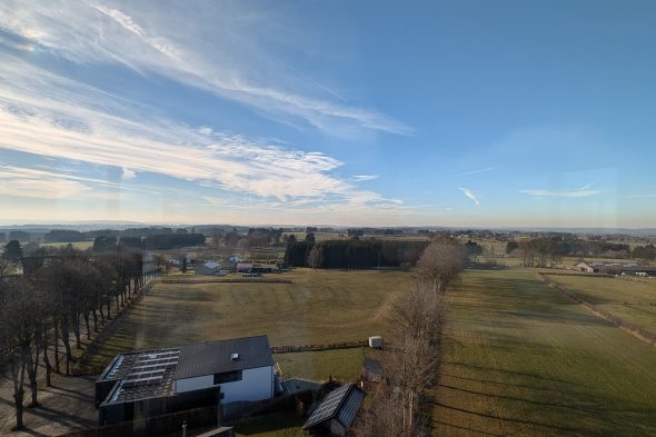 Der Wasserturm von Bütgenbach ist von Familie Genten zur Ferienwohnung umgebaut worden