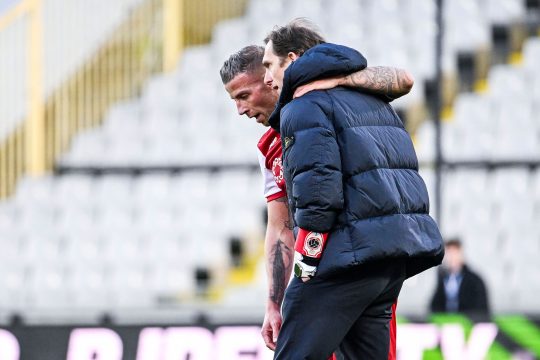 Toby Alderweireld und Jonas De Roeck beim Spiel bei Cercle Brügge am Samstag