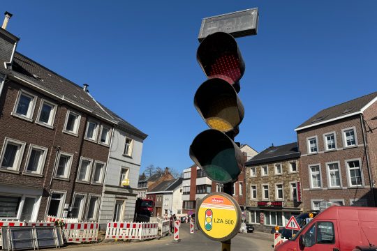 Baustellenampel am Schilsweg