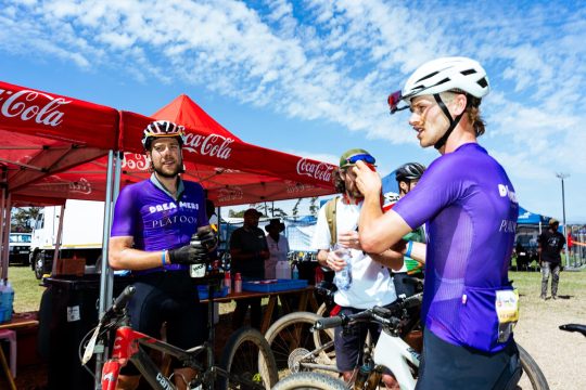 Alex Bregenzer und Arne Janssens gemeinsam beim "Cape Epic" am Start