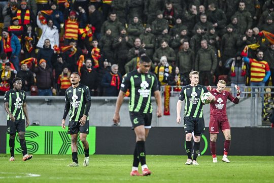 Enttäuschte Gesichter beim Cercle Brügge nach der 0:3-Niederlage in der Conference League
