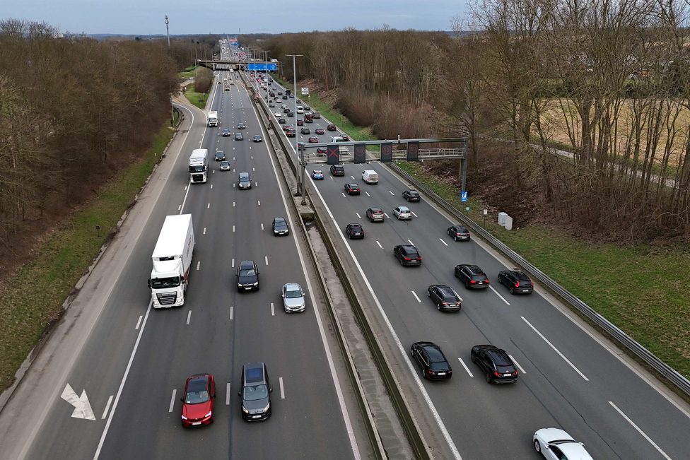 Autobahn E40 zwischen Brüssel und Lüttich